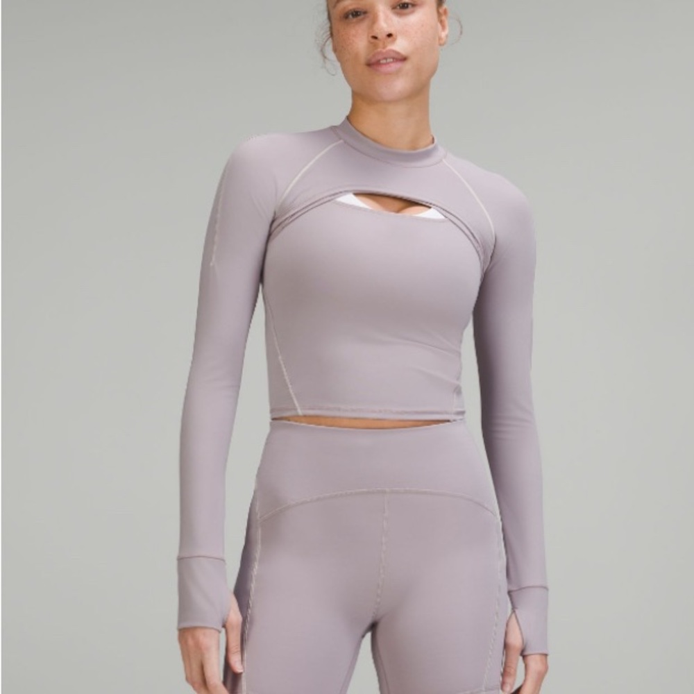 Lululemon keyhole front cropped tank top